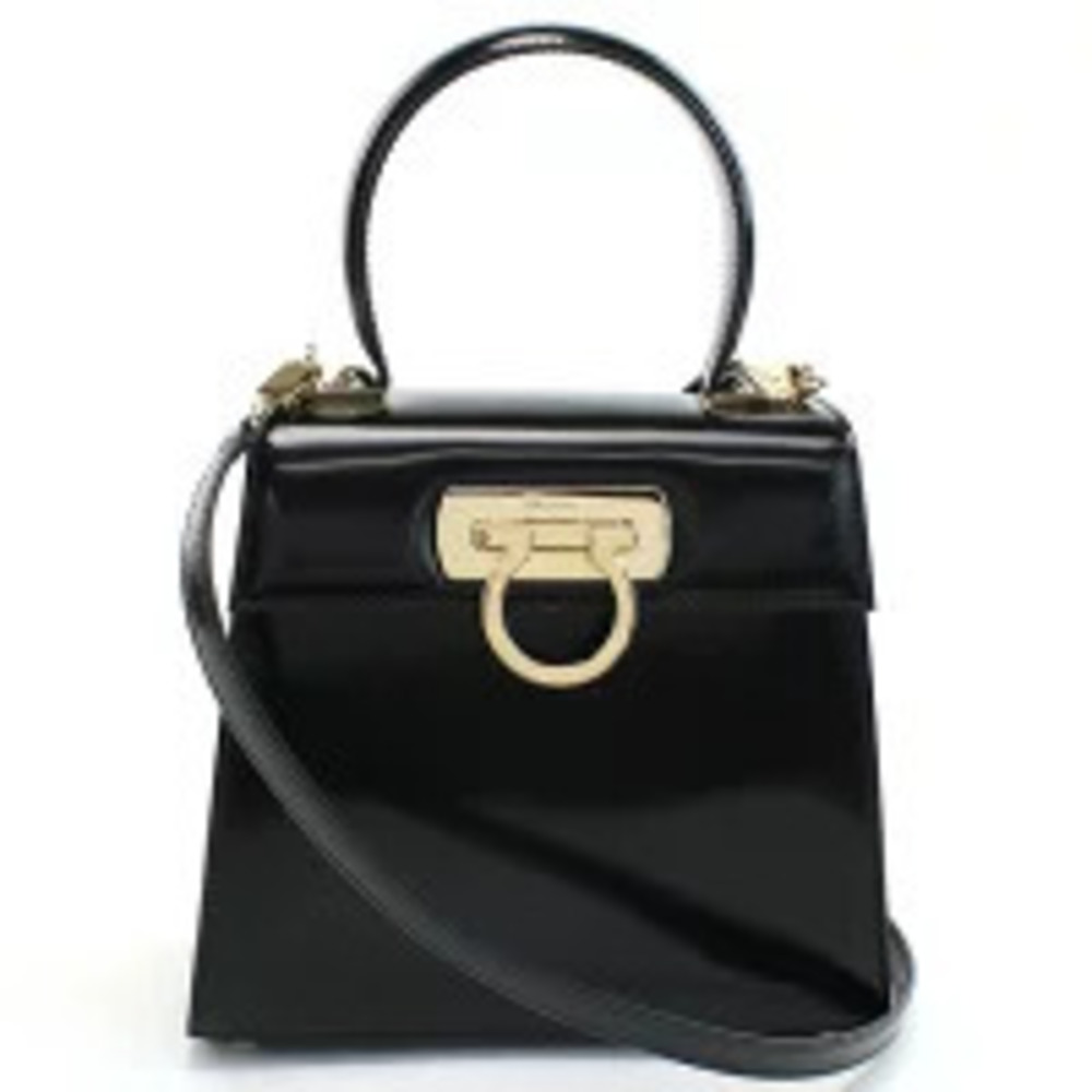 Salvatore Ferragamo Handbag Italy Black